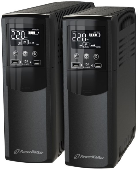 PowerWalker VI 600 CSW FR Technologia line-interactive 0,6 kVA 360 W 4 x gniazdo sieciowe