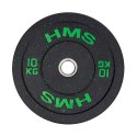 Talerz olimpijski Bumper 10 kg Zielony HMS HTBR10