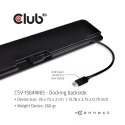 CLUB3D CSV-1564W65 stacja dokująca Dokujący USB 3.2 Gen 1 (3.1 Gen 1) Type-C Czarny