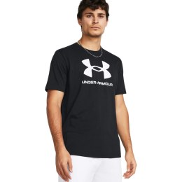 Koszulka męska Under Armour Sportstyle Logo czarna 1382911 001 XL