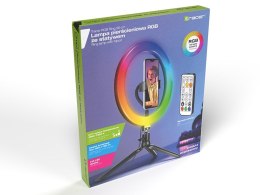 TRACER LAMPA PIERŚCIENIOWA RING RGB 26CM MINI STATYW