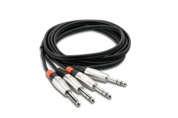 Hosa Technology HSS-010X2 kabel audio 3 m 2x 6.35 mm TRS Czarny