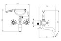 Deante Temisto BQTN11D bateria wannowo-prysznicowa