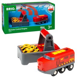 BRIO 33213 Lokomotywa Czerwona zdalnie sterowana p4