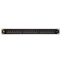 Patch panel 19" Netrack 24-porty kat. 6A FTP wyposażony