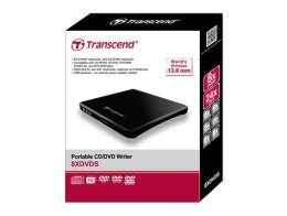 Płyta DVD RW USB2 8X EXT BLACK RTL TS8XDVDS-K TRANSCEND