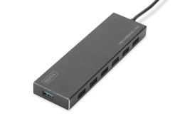 DIGITUS HUB USB 3.0/KONCENTRATOR 7XUSB 3.0 SUPERSPEED, AKTYWNY, ALUMINIUM DA-70241-1