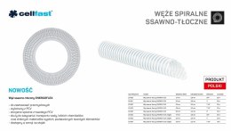 C.WĄŻ SSAWNO-TŁOCZNY DO POMP 32mm x 16mb BEZBARWNY ENERGO-FLEX NA STOJAK