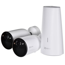 Zestaw EZVIZ SMART HOME Battery Camera Kit 2x kamera HB3 + stacja bazowa W2HS (CS-HB3-B2)