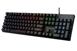 SureFire KingPin M2 klawiatura Gaming USB QWERTY US English Czarny, Metaliczny