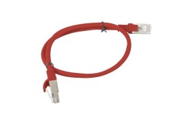 PATCHCORD KAT.6 UTP 0.5M CZERWONY FLUKE PASSED LANBERG 10-PACK