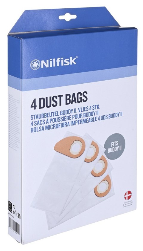 NILFISK Worki do odkurzaczy BUDDY II 12/18L 4szt NILFISK Worki do odkurzaczy BUDDY II 12/18L 4szt