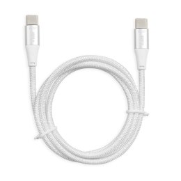 KABEL I-BOX USB TYP-C 60W 1M PD/QC BIAŁY