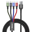 Zestaw kabli zasilający Baseus CA1T4-B01 (USB - Lightning, Micro USB, USB typu C ; 1,2m; kolor czarny)