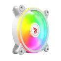 SAVIO ZESTAW 4 WENTYLATORÓW ARGB 120 MM WRAZ Z KONTROLEREM ORAZ PILOTEM FAN-01 WHITE