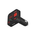 SAVIO TR-15 TRANSMITER FM Z WYŚWIETLACZEM, BLUETOOTH I ŁADOWARKĄ PD USB-C USB-A QUICK CHARGE, BASS BOOST