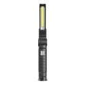 SAVIO LAMPA WARSZTATOWA AKUMULATOROWA COB LED 3W, USB, 150 LM, SKŁADANA, Z MAGNESEM, FL-03