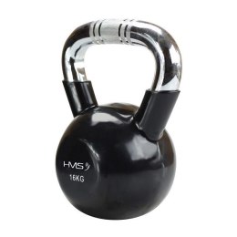 Kettlebell chromowany 16 kg czarny HMS KTC16