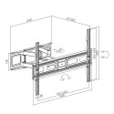 MACLEAN UCHWYT DO TELEWIZORA VESA 600X400 MC-710N