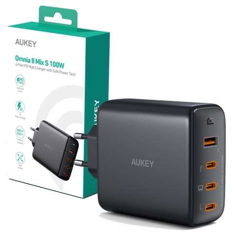 AUKEY PA-B7S ŁADOWARKA SIECIOWA GAN USB-C 100W PD