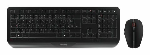 CHERRY JD-7000CS-2 klawiatura Dołączona myszka Dom/Biuro RF Wireless QWERTY Czeski, Słowacki Czarny