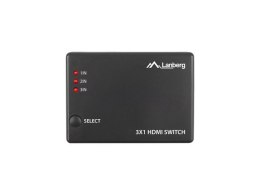 LANBERG SWITCH VIDEO 3X HDMI + PORT MICRO USB SWV-HDMI-0003