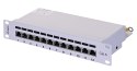 Patch panel Lanberg PPF6-9012-S (1U; 10"; kat. 6; FTP; 12xRJ-45)