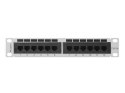 Patch panel Lanberg PPU5-9012-S (1U; 10"; kat. 5e; UTP; 12xRJ-45)