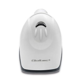 Qoltec 50865 Czytnik kodów kreskowych 1D | CCD | USB | Biały