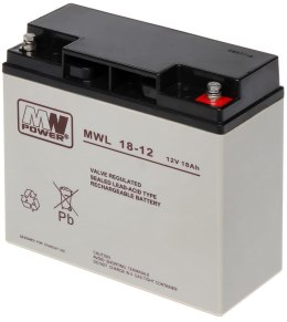 Akumulator MW Power AGM MWL 18-1212V/18Ah 181*77*167 (M5)