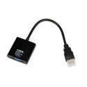 Adapter IBOX IAHV01 (HDMI M - D-Sub (VGA) F; 1m; kolor czarny)