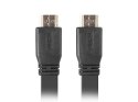 Kabel Lanberg CA-HDMI-21CU-0010-BK (HDMI M - HDMI M; 1m; kolor czarny)