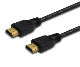 Kabel SAVIO cl-01 (HDMI - HDMI ; 1,5m; kolor czarny)