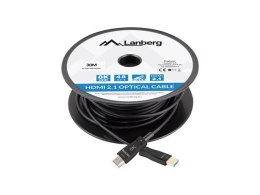 LANBERG KABEL HDMI M/M V2.1 30M 8K OPTYCZNY AOC CA-HDMI-30FB-0300-BK