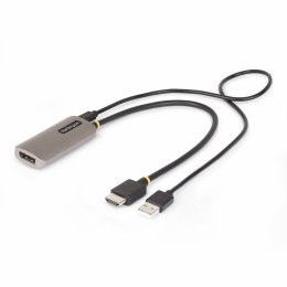 StarTech.com 148B-HDMI-DP-8K adapter kablowy 0,3 m HDMI Typu A (Standard) DisplayPort Czarny, Srebrny