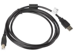 Kabel Lanberg CA-USBA-11CC-0018-BK (USB 2.0 M - USB 2.0 typu B M; 1,8m; kolor czarny)