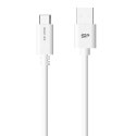 Kabel Silicon Power Boost Link PVC LK10AC, QC3.0 USB - USB typ C 1m, white