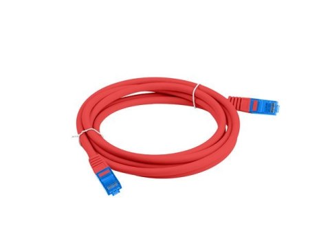 LANBERG PATCHCORD S/FTP KAT.6A 2M CZERWONY LSZH CCA (FLUKE PASSED) PCF6A-10CC-0200-R