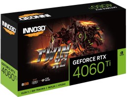 Karta graficzna INNO3D GeForce RTX 4060 Ti TWIN X2 8GB GDDR6 DLSS 3