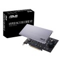 Kontroler ASUS Hyper M.2 PCIe 3.0 x16, 4x M.2 NVMe (2242/2260/2280/22110) GEN 3