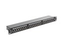 Patch panel Lanberg PPS6-1024-B (1U; kat. 6; 24xRJ-45)