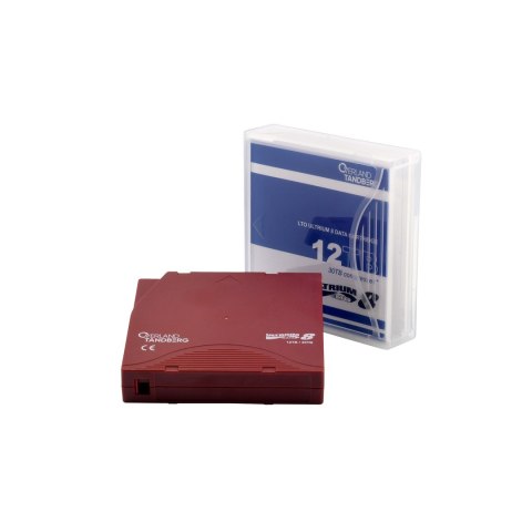 Overland-Tandberg LTO-8 Data Cartridge, 12/30TB, un-labeled with case (1pc)