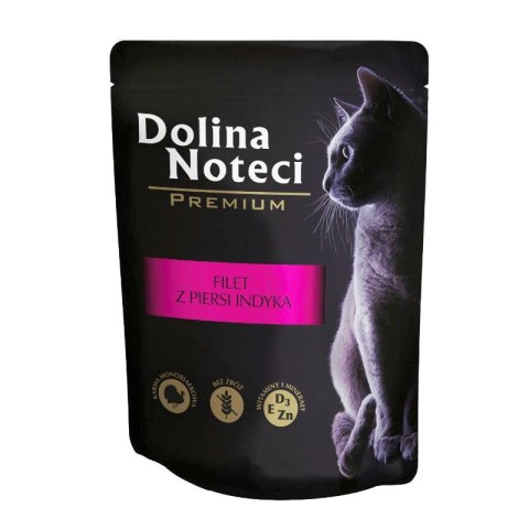 DOLINA NOTECI Premium Filet z piersi indyka w sosie - mokra karma dla kota - 85 g