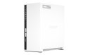 Qnap TS-233, Tower, 2 x 2.5"/3.5" SATA, ARM 2.0GHz Quad core, 2GB, 1 x 1GbE, External adapter (PSU)