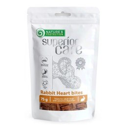 Nature's Protection SC White Dogs Rabbit Heart Bites 75g dog