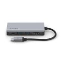 Hub Belkin Connect USB-C 4-in-1 Multiport Adapter 1x4k HDMI/2xUSB-A/1xUSB-C PD3.0 Grey