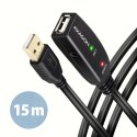 AXAGON ADR-215 Aktywny przedłużacz USB 2.0, USB-A męski/żeński - 15m