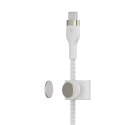 Kabel Belkin BoostCharge Pro Flex USB-C Cable with Lightning Connector 3m Silicone oplot White