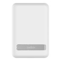 Powerbank bezprzewodowy Belkin BoostCharge Magnetic Wireless Power Bank 5K + Stand MagSafe Compatible 5000mAh 7,5W White