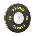 BTBR Set zestaw talerzy olimpijskich Bumper- 2x (10kg,15kg,20kg,25kg) HMS BTBR SET